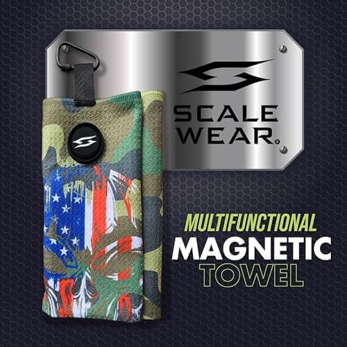 Magnetic Microfiber Waffle Golf Towel Large 16"x24" Clean - Image 3