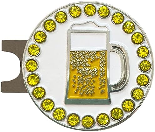 Giggle Golf Happy Hour Bling Golf Ball Marker by GiggleGolf