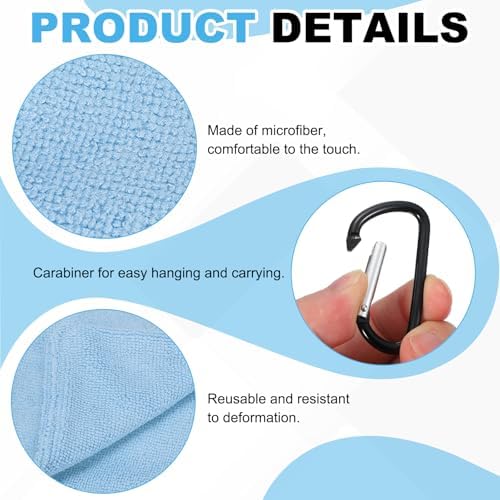 Small Microfiber Golf Towel, Pocket Golf Ball Towel - Image 3