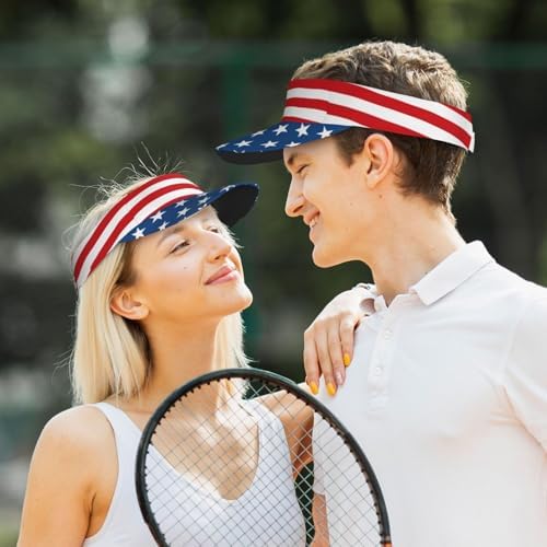 Sports Sun Visor Hats Adjustable Men Women Lightweight Packable Cooling Empty - Image 5