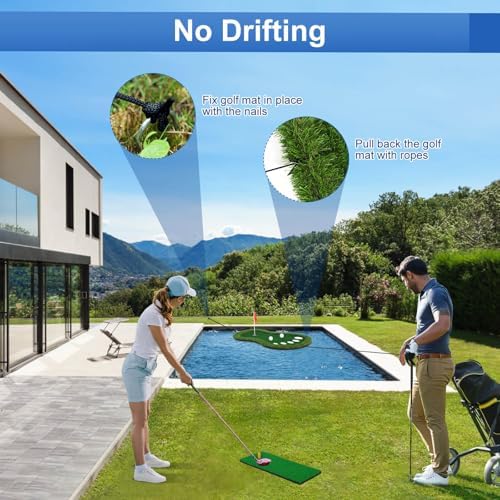 Floating Golf Green for Pool, Floating Chipping Game Mat for Lake - Image 4