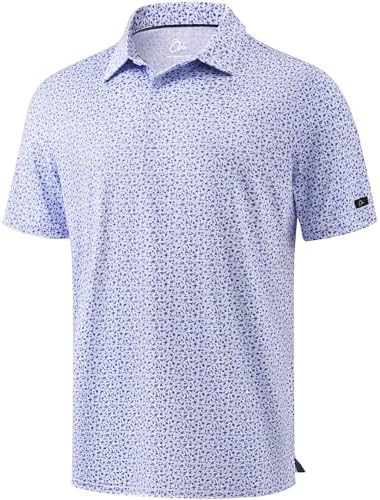 Obla Men's Golf Shirt Short Sleeve Dry Fit Collared Polo Shirts by OBLA