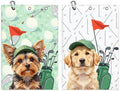 2 Pcs Yorkshire Terrier Golf Towel 16x24 Inch by Unknown