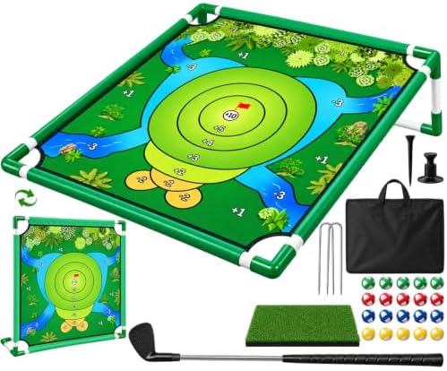 Golf Chipping Game Set, Indoor Outdoor Golf Game by VQRZG
