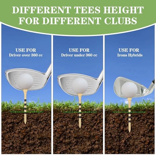 Seticek Natural Wooden Golf Tees 100 Pack - Image 2