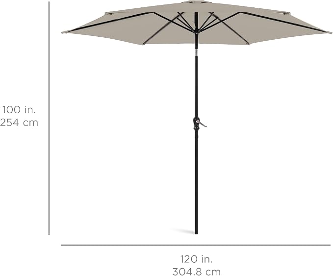 Best Choice Products 10ft Outdoor Patio Umbrella, Outdoor Table Umbrella - Image 7