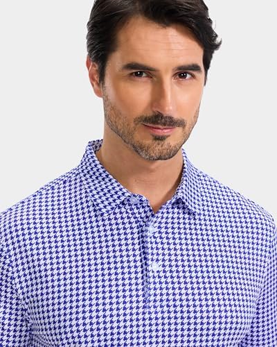 Obla Men's Golf Shirt Short Sleeve Dry Fit Collared Polo Shirts - Image 3