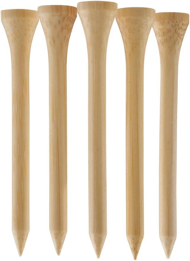 TH Golf 1000 Pcs 70mm 2 3/4 inch Bamboo Golf Tees | Multiple Colour Options | by Unknown