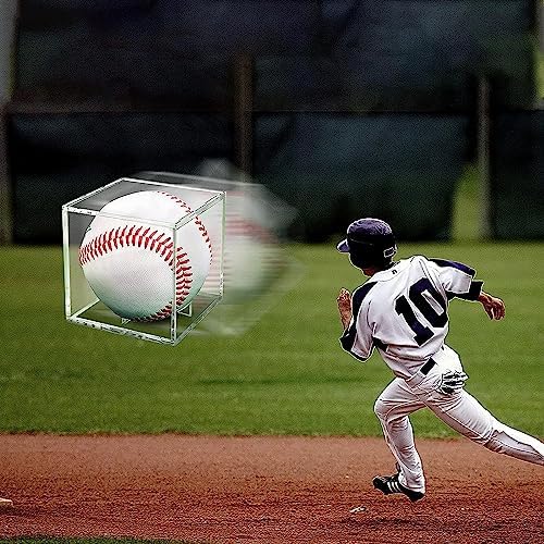 Danodoi UV Protected Clear Acrylic Baseball Display Cube - Image 5