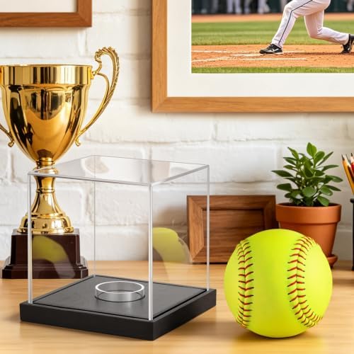 Clear Acrylic Softball Display Case - Image 7