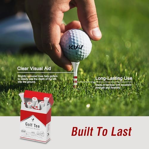 KVV Bamboo Golf Tees – 18-Pack in Cigarette-Style Case, 3-1/4 Inch - Image 6