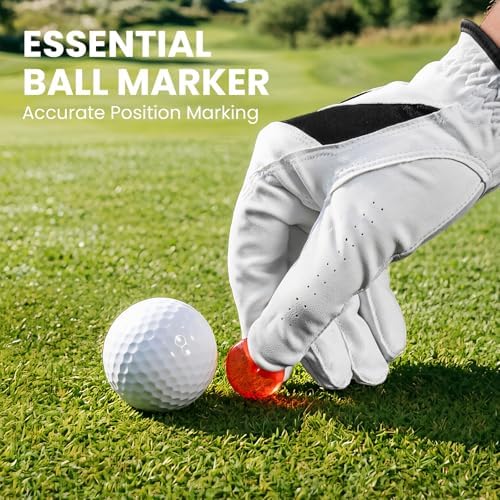 VEASAERS Golf Ball Markers Durable Plastic Transparent Bulk - Image 3