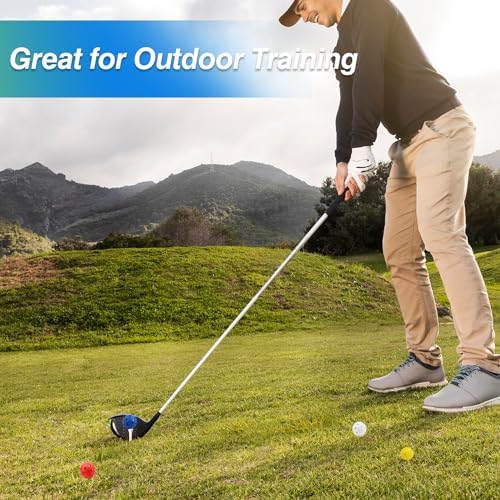GSE Plastic Practice Golf Balls, 40mm Limited Flight, 12 Pack, Bright Color - Image 3