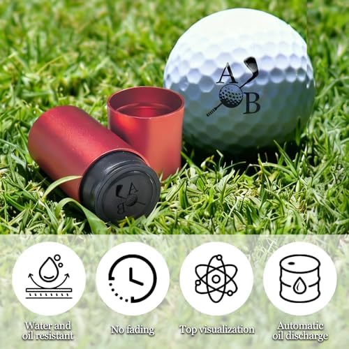 Custom Golf Ball Stamp Marker Personalized Quick-Dry Monogram Golf Ball Stamp - Image 6