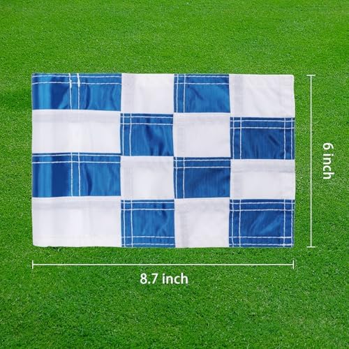 AZCOVER 3 Pack Checkered Golf Flag 8x6 Inch - Image 4