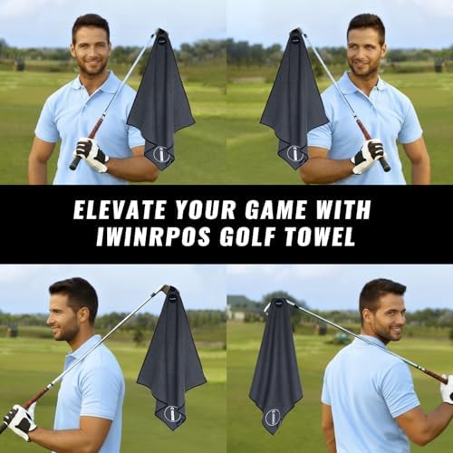 Magnetic Golf Towel 3PACKS, Waffle Weave Design, Detachable Clip - Image 6
