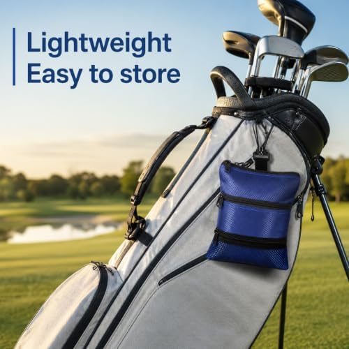 Golf Ball Bag Pouch Portable Golf Tee Bag Multi Pocket Zipper - Image 5