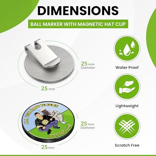 Ultimate Happy and Chubbs Gilmore Golf Ball Marker and Magnetic Hat Clip - Image 4