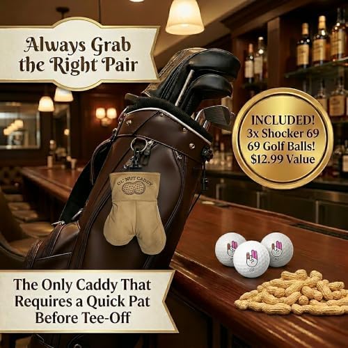 Funny Nut Caddy Blue 69 Golf Ball Holder - Image 4