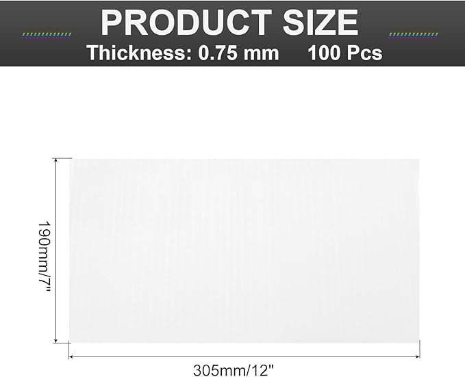 MECCANIXITY Foam Packing Pouches, 100 Pack 7 Inch x 12 Inch Wrap Bubble Pouches Cushion Foam Packing Supplies Packing sleeves White for Dishes Furniture Glasses Cups Moving Storage