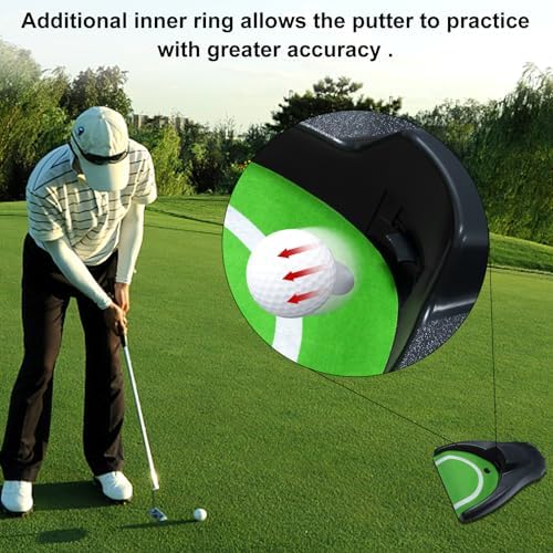 Putting Machine with Ball Return, Golf Putting Cup Golf Training Aid - Image 2