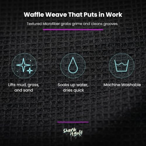 SHANKITGOLF Magnetic Golf Towel, Waffle Weave - Image 5