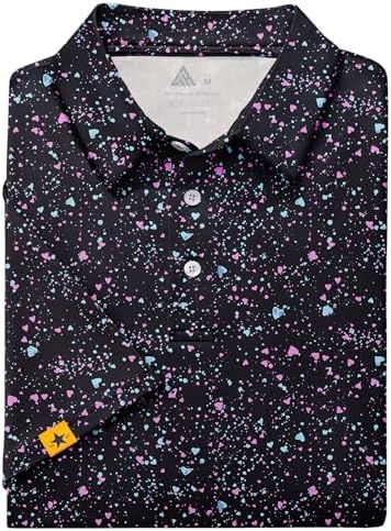 ZITY Mens Golf Polo Shirts Short Sleeve UPF 50+ Moisture Wicking Tshirt - Image 6