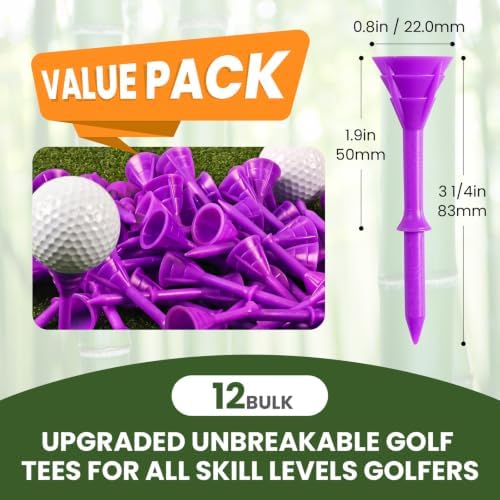 FINGER TEN Golf Tees Plastic 3 1/4 Inch 12/24/60 Pack - Image 3