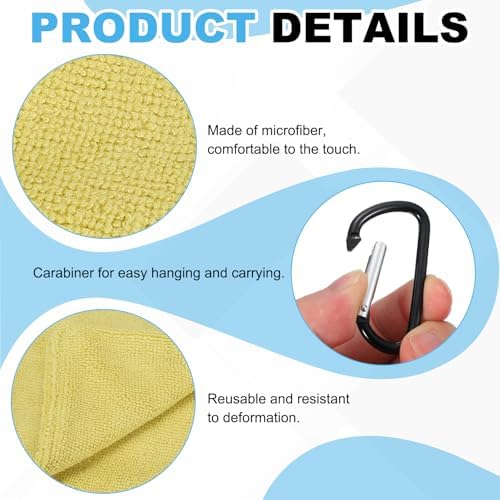 Small Microfiber Golf Towel, Pocket Golf Ball Towel - Image 3