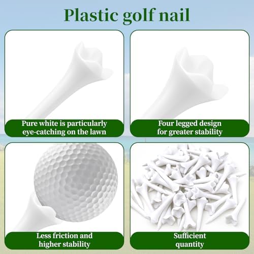 50PCS Plastic Golf Tees, 1-1/2‘’ Short Golf Tees - Image 5
