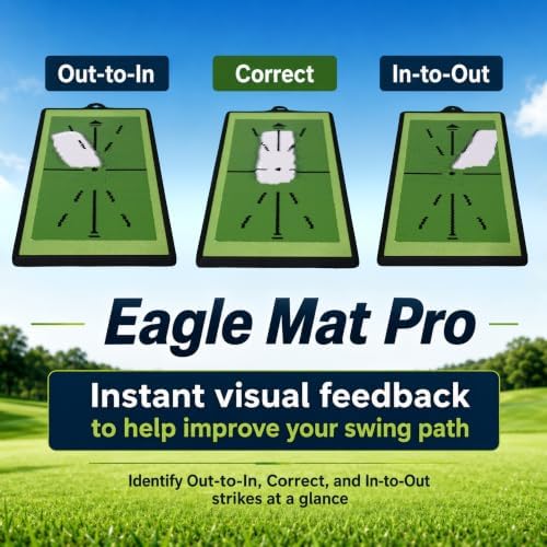 Eagle Mat Pro – Premium Grade Golf Swing Training mat Designed to Track Ball - Image 2