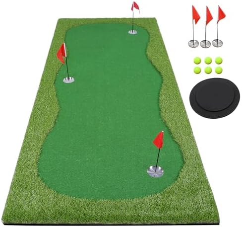 Golf Putting Green Mat, Golf Practice Training Mat by BOBURN