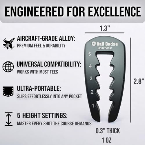 HeightRight Adjustable Golf Tee Height Tool - Image 6