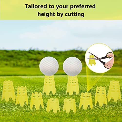 Golf Simulator Tees for Indoor Outdoor Practice Training, 10 Tall+10 Short - Image 3