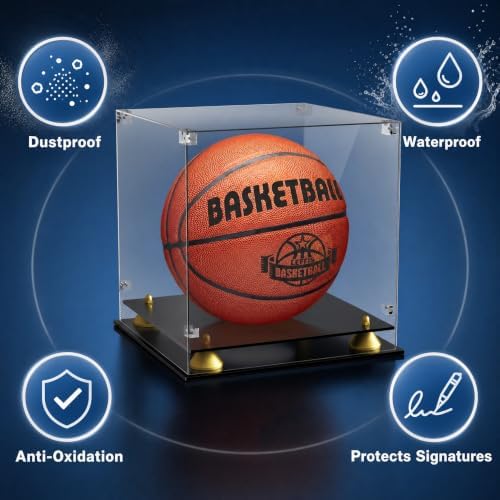 Basketball Display Case UV Protected Acrylic Showcase - Image 4