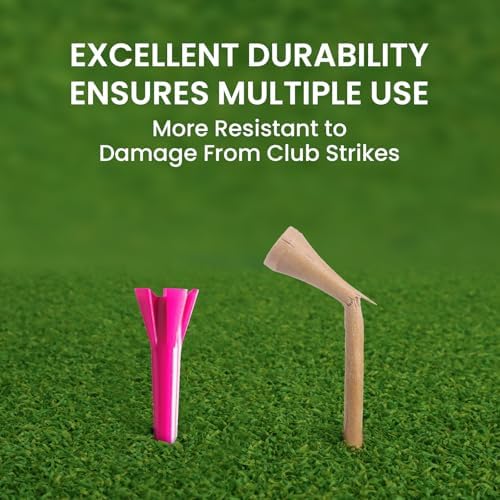 Amy Sport Unbreakable Short Golf Tees Plastic 1 1/2 Inch 120 Pack - Image 4