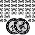 50 Pcs Goat Golf Ball Markers by BSTWARM