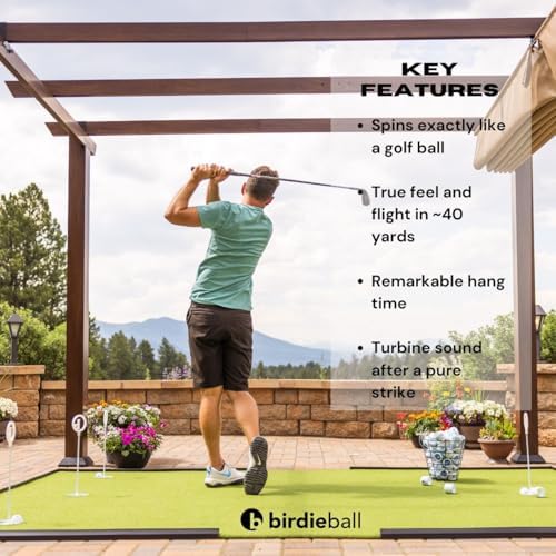 BirdieBall Golf Mat Set with 12 Practice Golf Balls, Golf Hitting Mat - Image 3