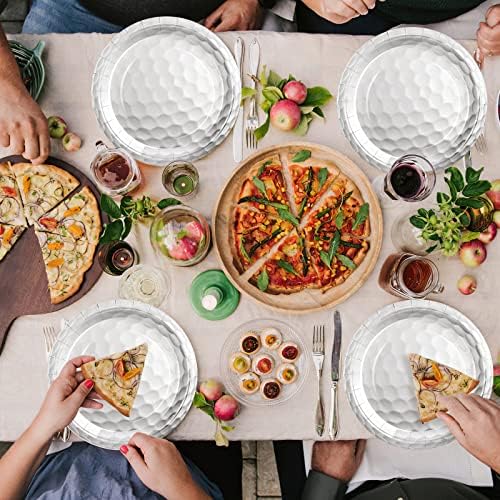 120 Pack Golf Ball Paper Plates, 7 Inch and 9 Inch Golf Paper Plates Dessert - Image 6