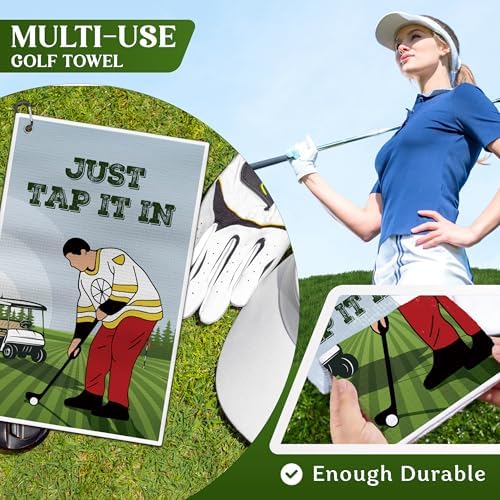 Just Tap It in Funny Golf Towels - Image 4