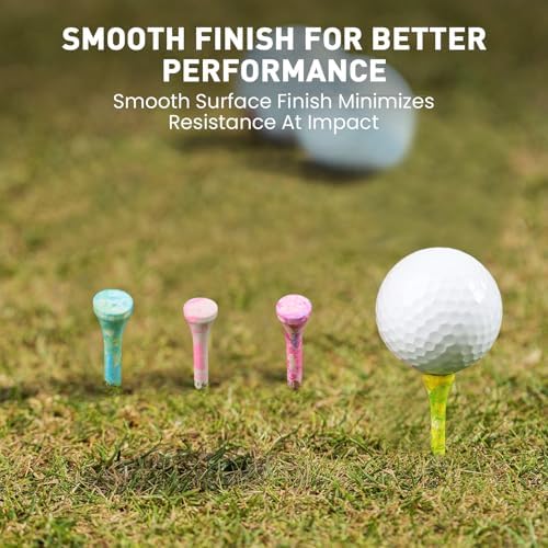 FINGER TEN Stylish Golf Tees Wood 100 Pack - Image 5