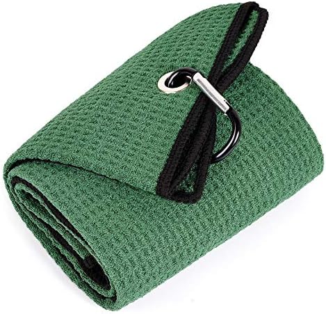 Mile High Life Tri-fold Golf Towel | Premium Microfiber Fabric | Waffle Pattern by MileHighLife