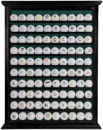Golf Ball Display Case | Holds 100 Golf Balls | Handcrafted Solid Wood | Four by EurekaGolfProducts