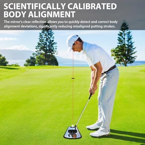 Golf Putting Mirror, Portable Training Aid, Golf Putting Mirror Training Aid - Image 2