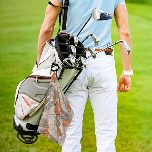 Tropical Leave Golf Towel Microfiber - Image 5