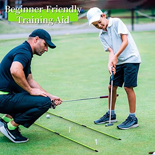 MoKo Golf Alignment Stick, 2 Set Golf Alignment Rods, Posture Corrector - Image 6