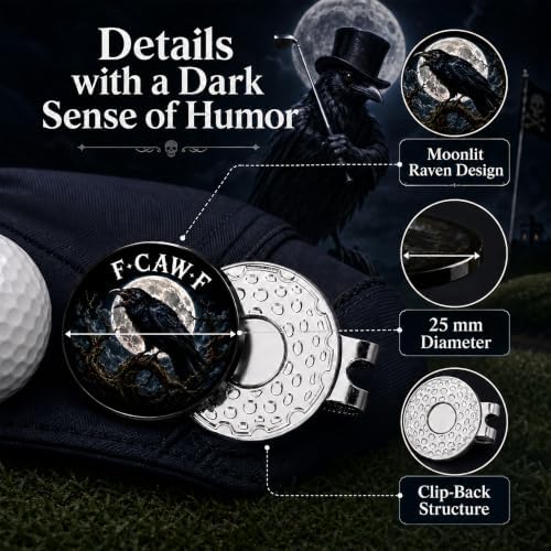 Funny Golf Ball Marker Hat Clip Halloween Golf Gifts Accessories - Image 4