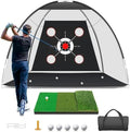 Golf Net with Practice Mat, Golf Hitting Aid Nets 10x7FT by Unknown