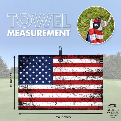 Magnetic Waffle Golf Towel 16x24 - Image 2