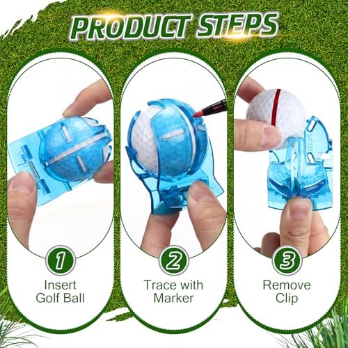 Outus 2 Pcs Golf Ball Marking Stencil Alignment Liner - Image 4
